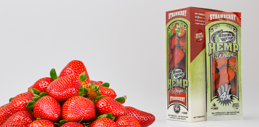 Blunt Hemp Wrap 4x Strawberry